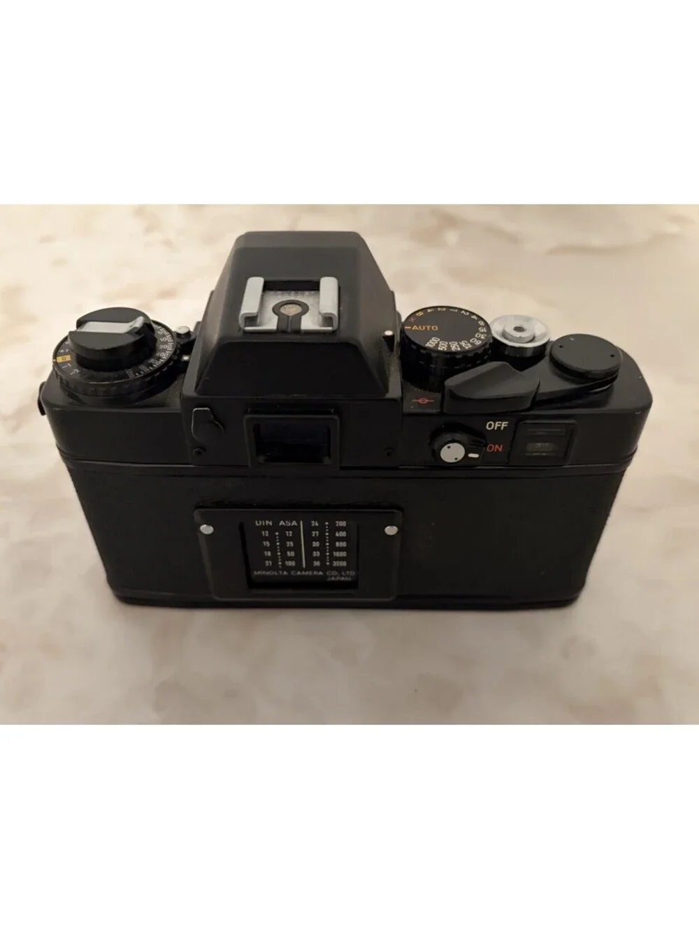 Vintage 1970s Minolta XE-7 35mm SLR Leica Design + 55mm Rokkor Lens & 200x Flash